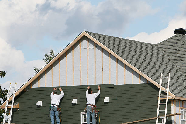 Professional Vinyl Siding technician working in Philo, IL